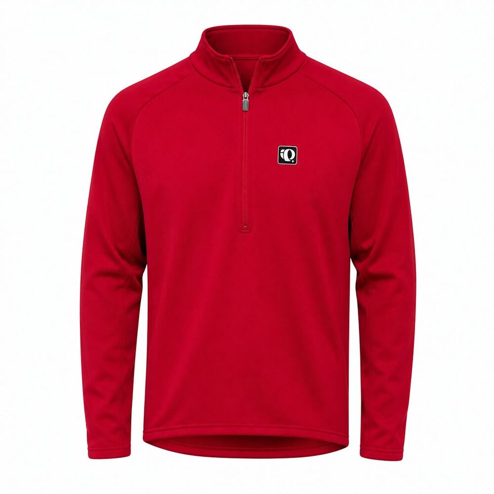Vintage 90s Pearl Izumi Cycling Jersey Mens Medium Red Quarter Zip Made in USA